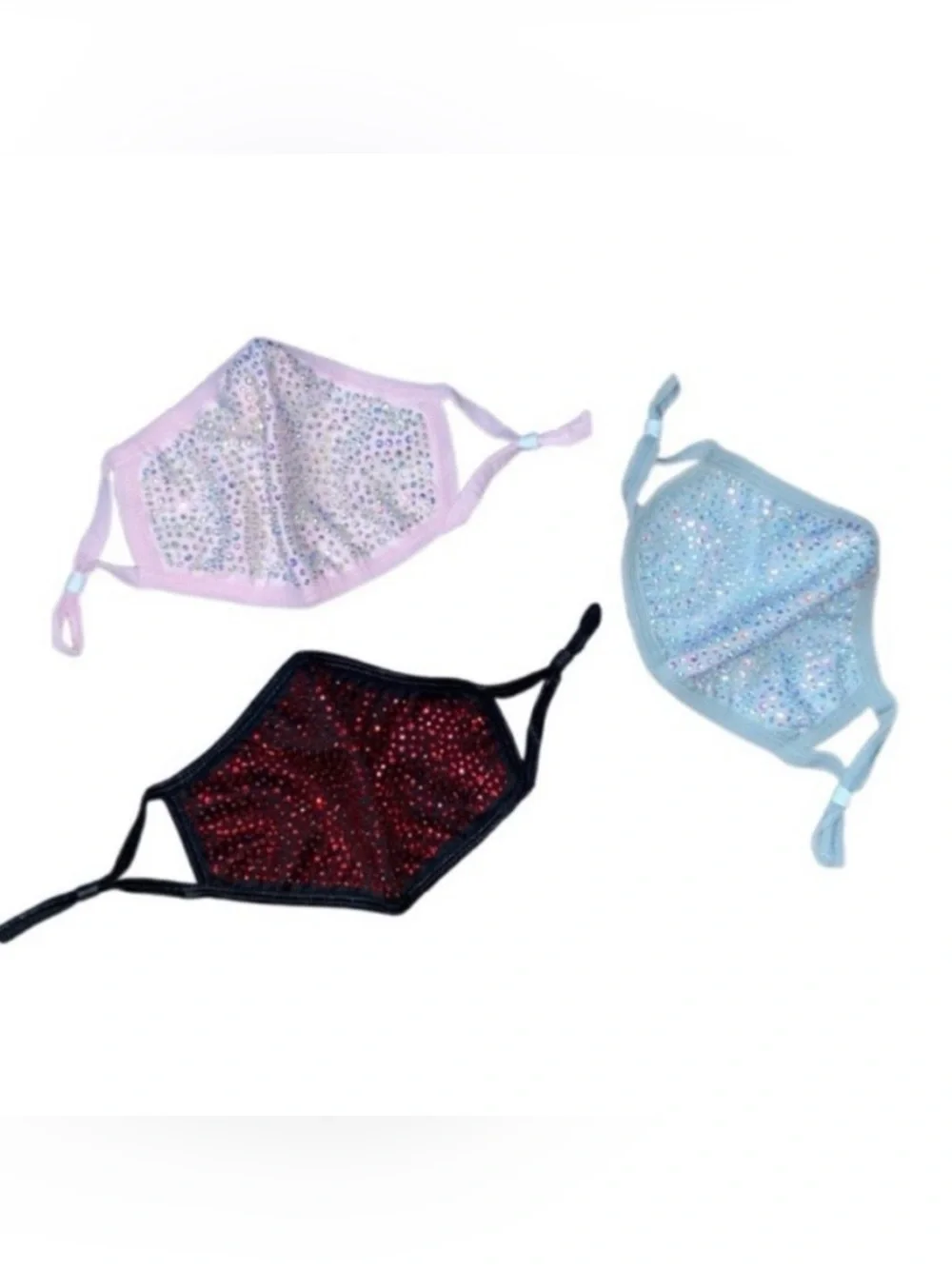 Bundle Of Rhinestone Face Masks X19 New